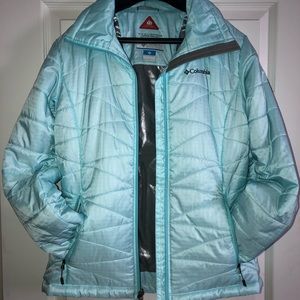 Columbia Women’s Omni-Heat Jacket Aqua Blue Size Small Like New